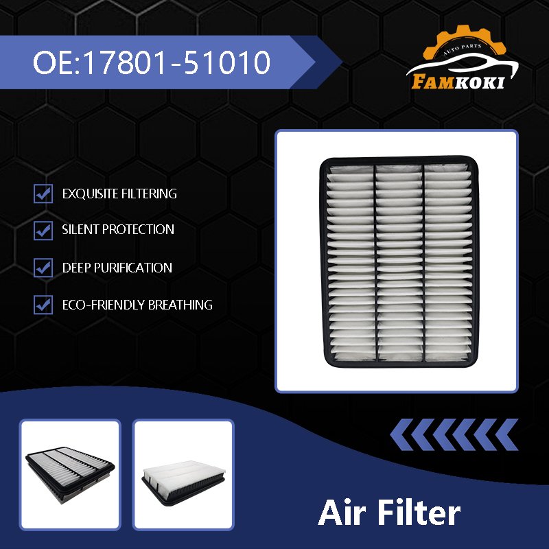 High Quality Famkoki Auto Part Air Filter OEM 17801-51010 Kit for TOYOTA (FAW)(GR) LAND CRUISER 100 2000-2007 Land Cruiser 2000-