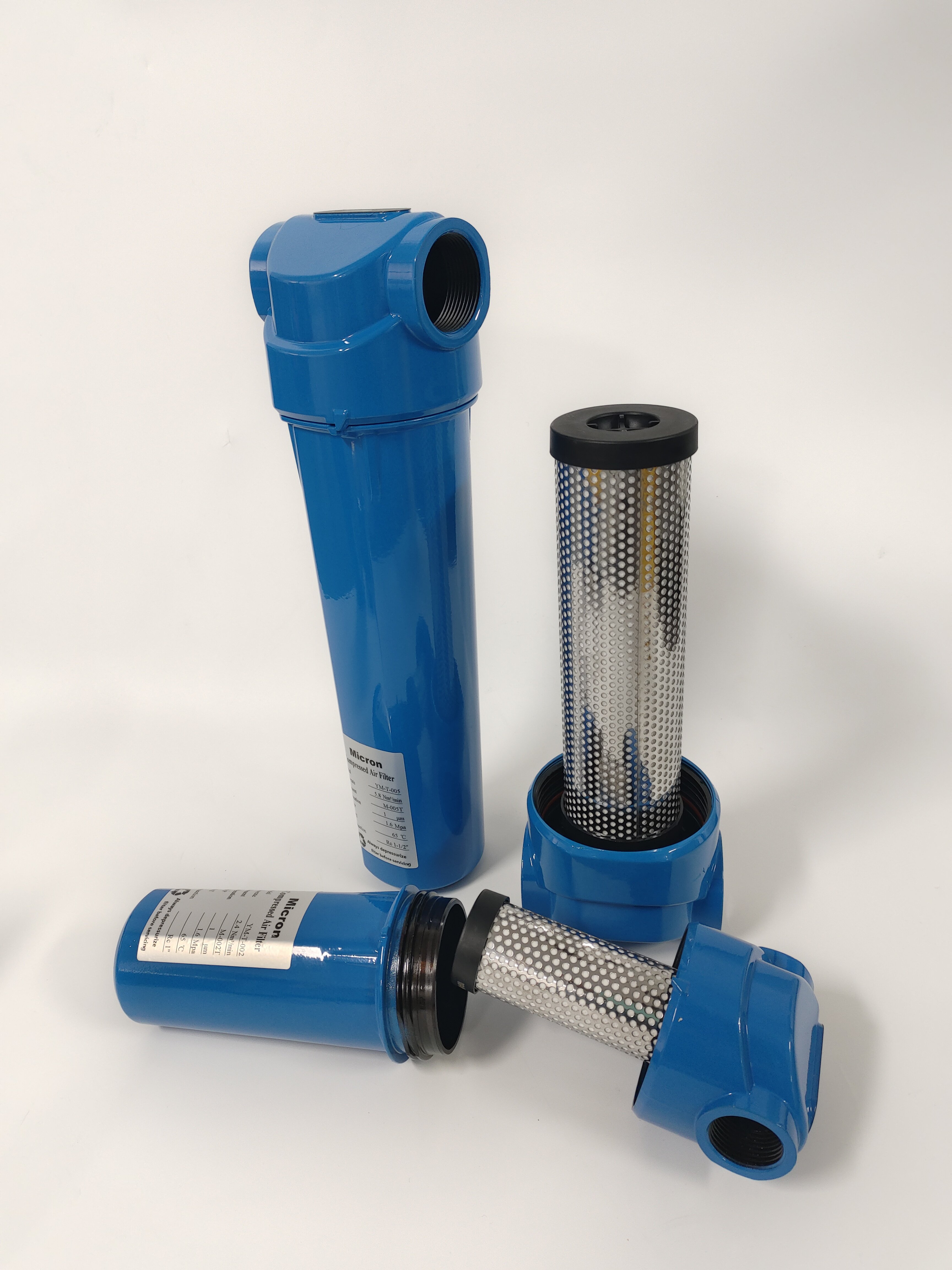High-Efficiency Compressed Air Filter Element New and Low-Cost Replacement for Manufacturing Factories and Laser Industry
