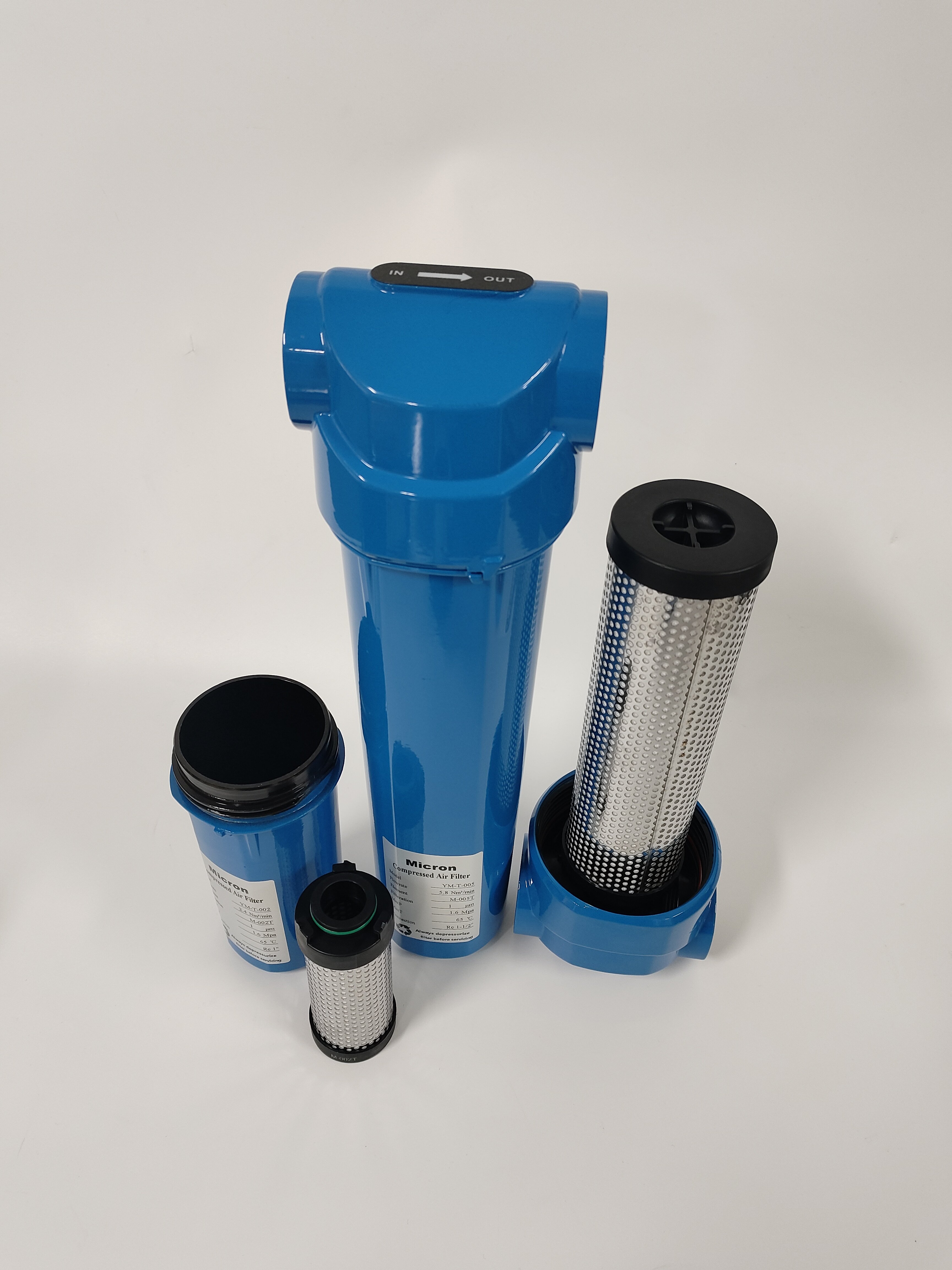 High-Efficiency Compressed Air Filter Element New and Low-Cost Replacement for Manufacturing Factories and Laser Industry