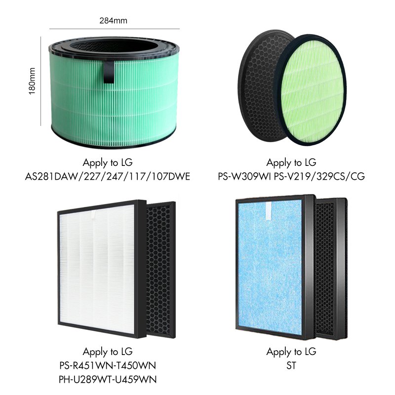 Chinese Factory air Purifier Filter Fits for LG Puricare Mini-PFH9M1A air Filters Hepa