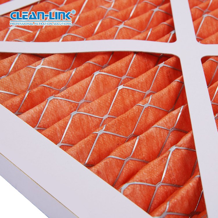 Cardboard Frame Merv 8 Pleated Air Filter Industrial Filter Compressor Air Filter