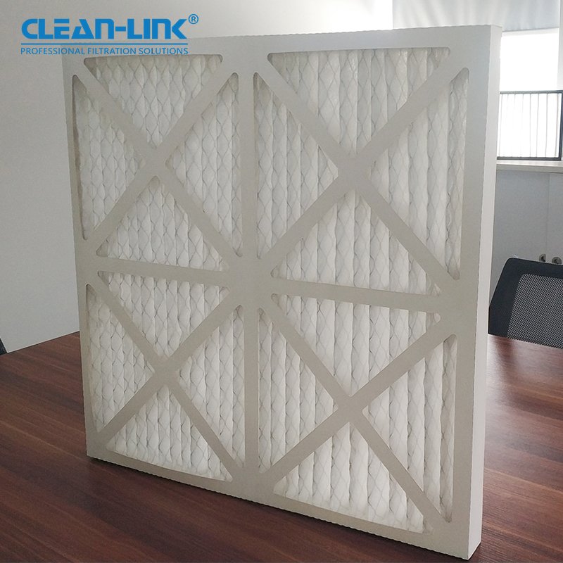 Cardboard Frame Merv 8 Pleated Air Filter Industrial Filter Compressor Air Filter