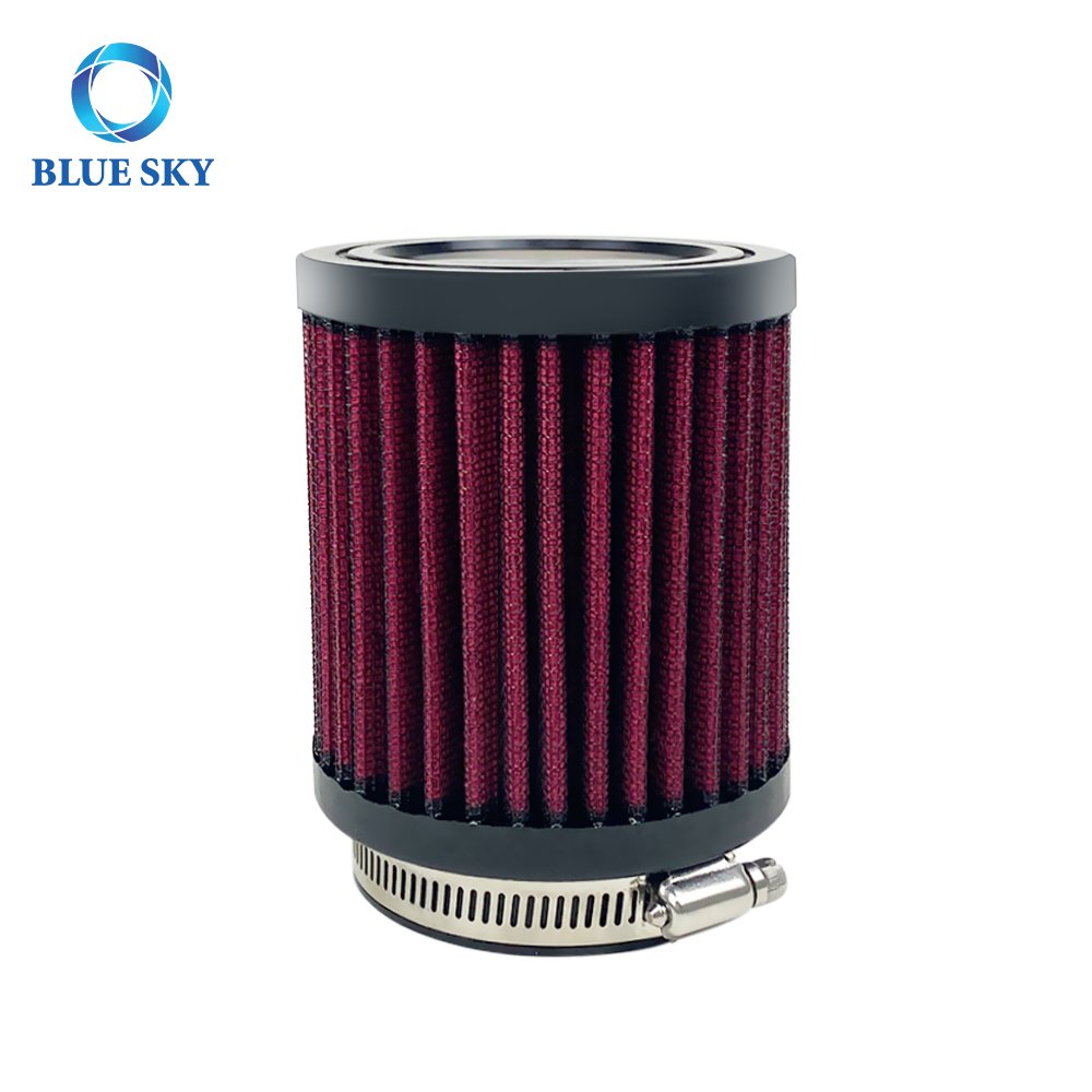 Universal RU-0800 60-63mm Clamp-On Used Cotton Gauze Car Air Filter RU0800