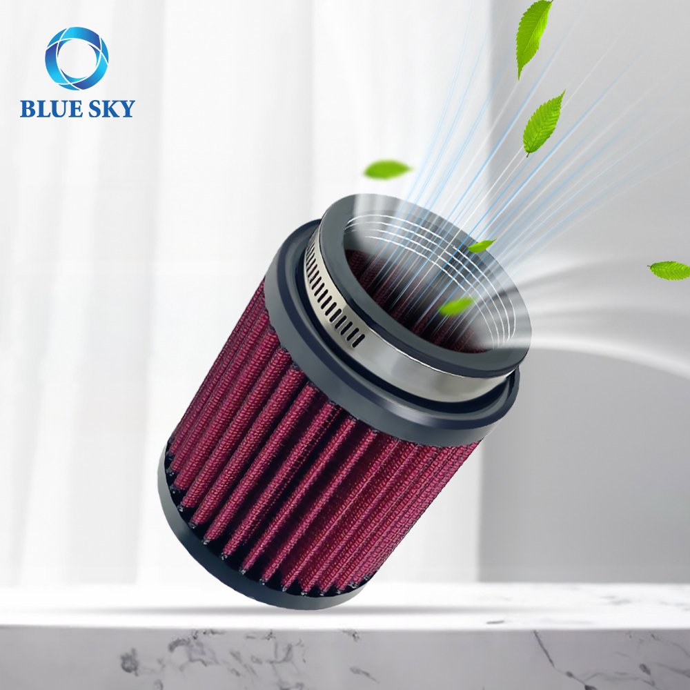 Universal RU-0800 60-63mm Clamp-On Used Cotton Gauze Car Air Filter RU0800