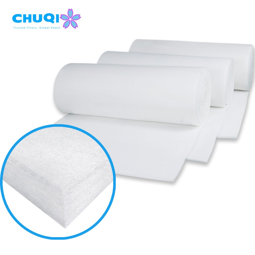 High Quality Polyester Auto Paint Spray Booth Filter F5 Clean Air Filtration Core Media Roll Ceiling Panel Air Filter