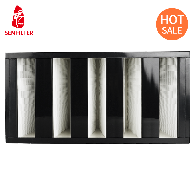 Hot Sale Good Price 4v V Bank Hepa Air Filter, 18x24x12", MiniHEPA-99.997%