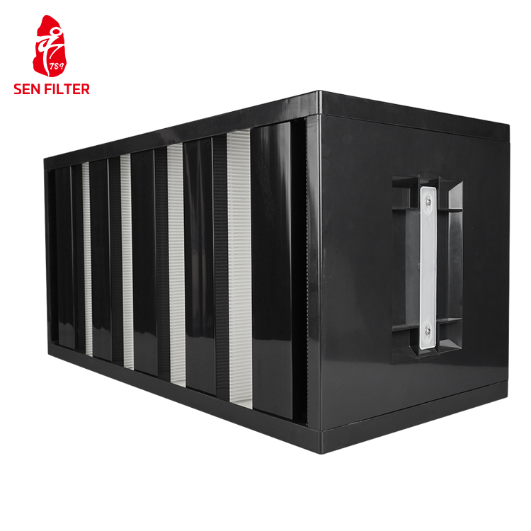 Hot Sale Good Price 4v V Bank Hepa Air Filter, 18x24x12", MiniHEPA-99.997%