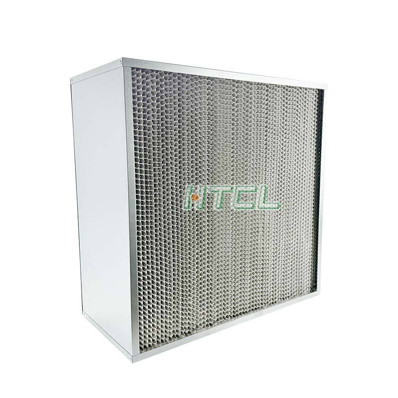 H13 H14 Aluminium Foil Deep Pleated Separator Laminar Flow Hood 24 X 24 Inch Hepa Filter