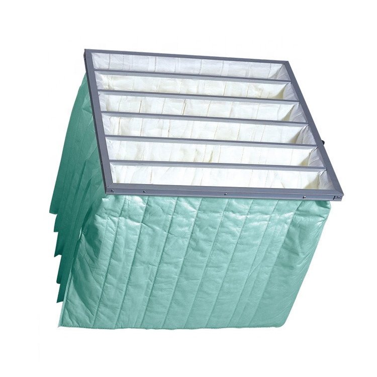 OEM Customize Golden Supplier Glass Fiber Filter Medium Pocket Filter F5 Synthetic Pocket HVAC Bag Air Filters