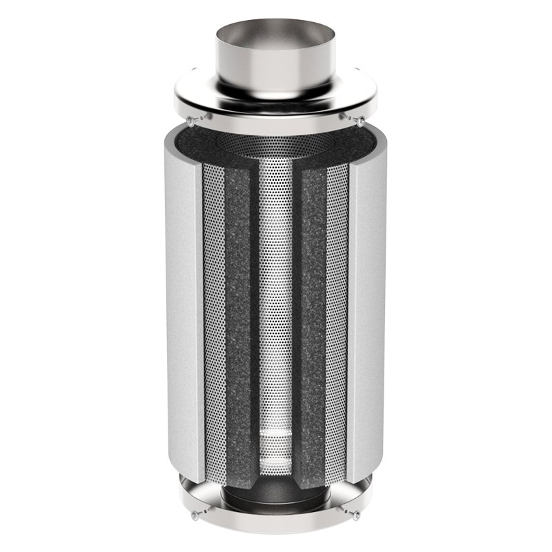 Hydroponic 6 Inch 8 Inch 10 Inch 12 Inch Grow System Carbon Air Filter Activated Carbon Filter For Inline Tube Fan