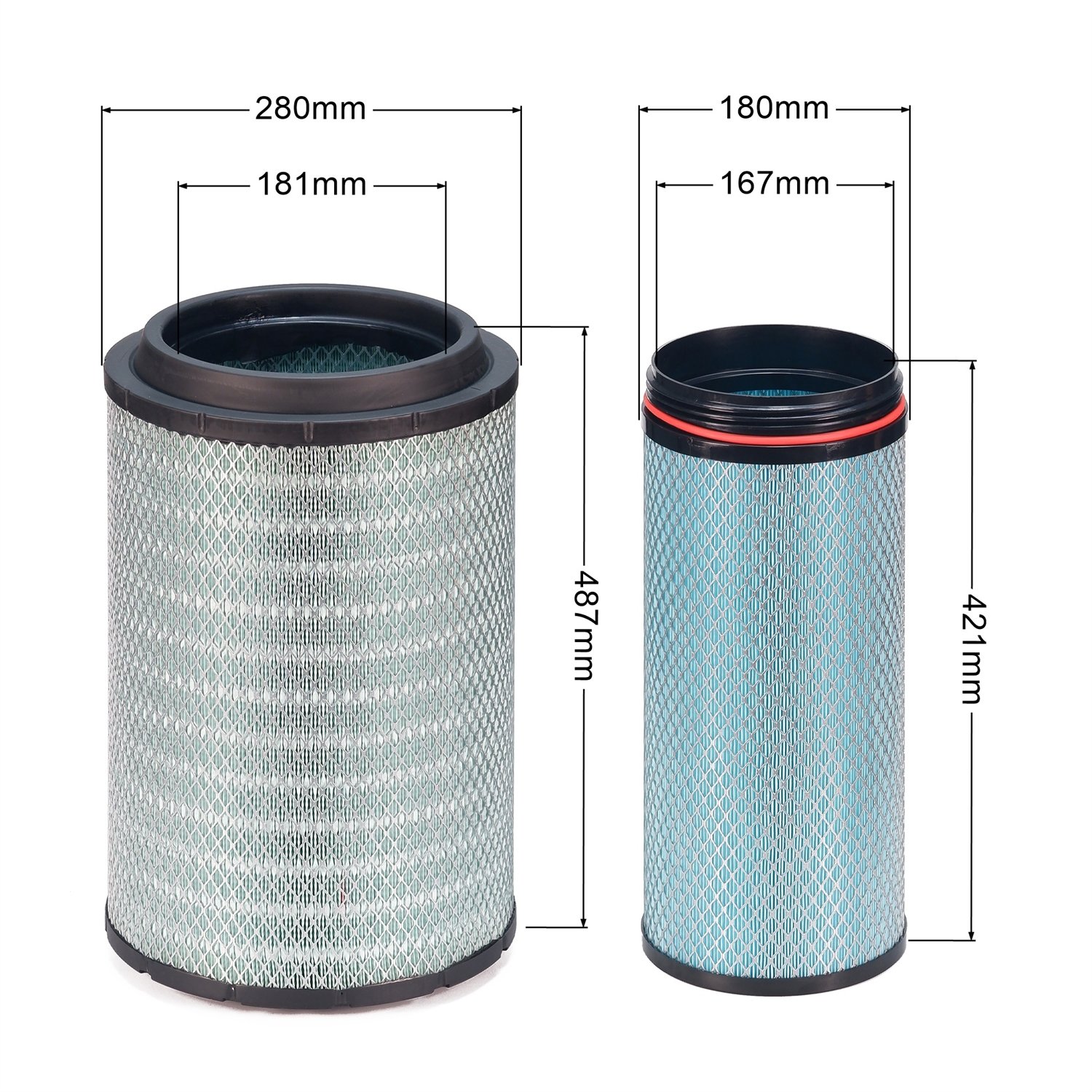 S7F97A1 42x18 1109070-50A WG9725190103/1 Air Filter Paper Filter for Jiefang Sinotru Oman
