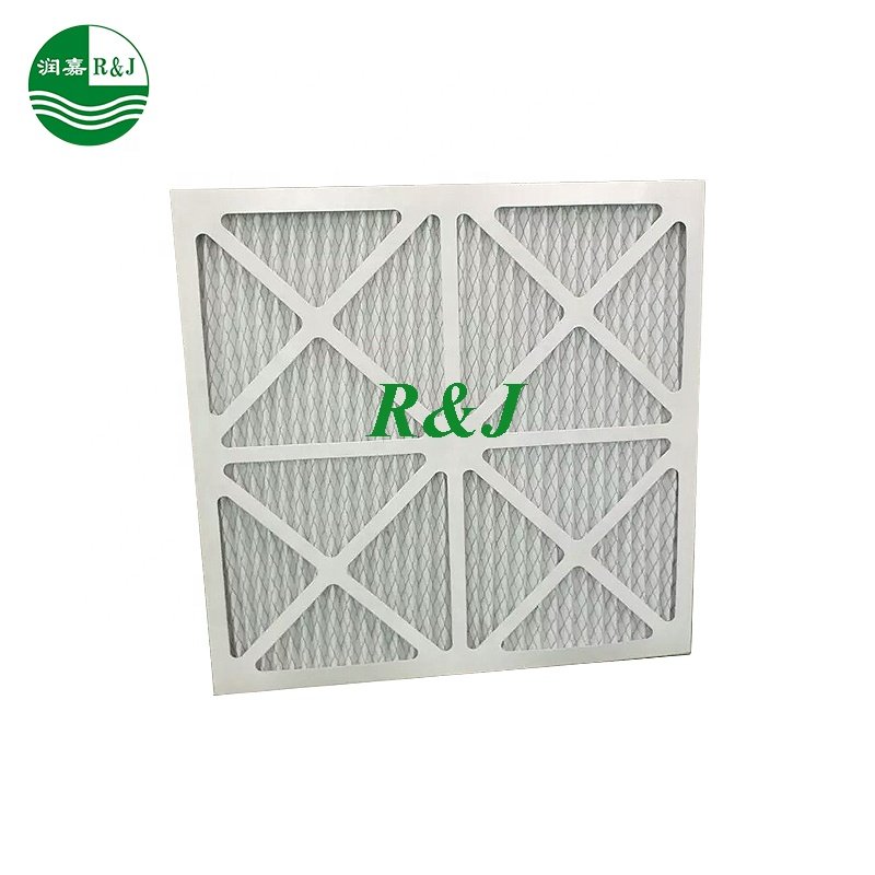 Panel G3 G4 Pleated Galvanized Pre Air Filter Merv8 16*25*2 Filter
