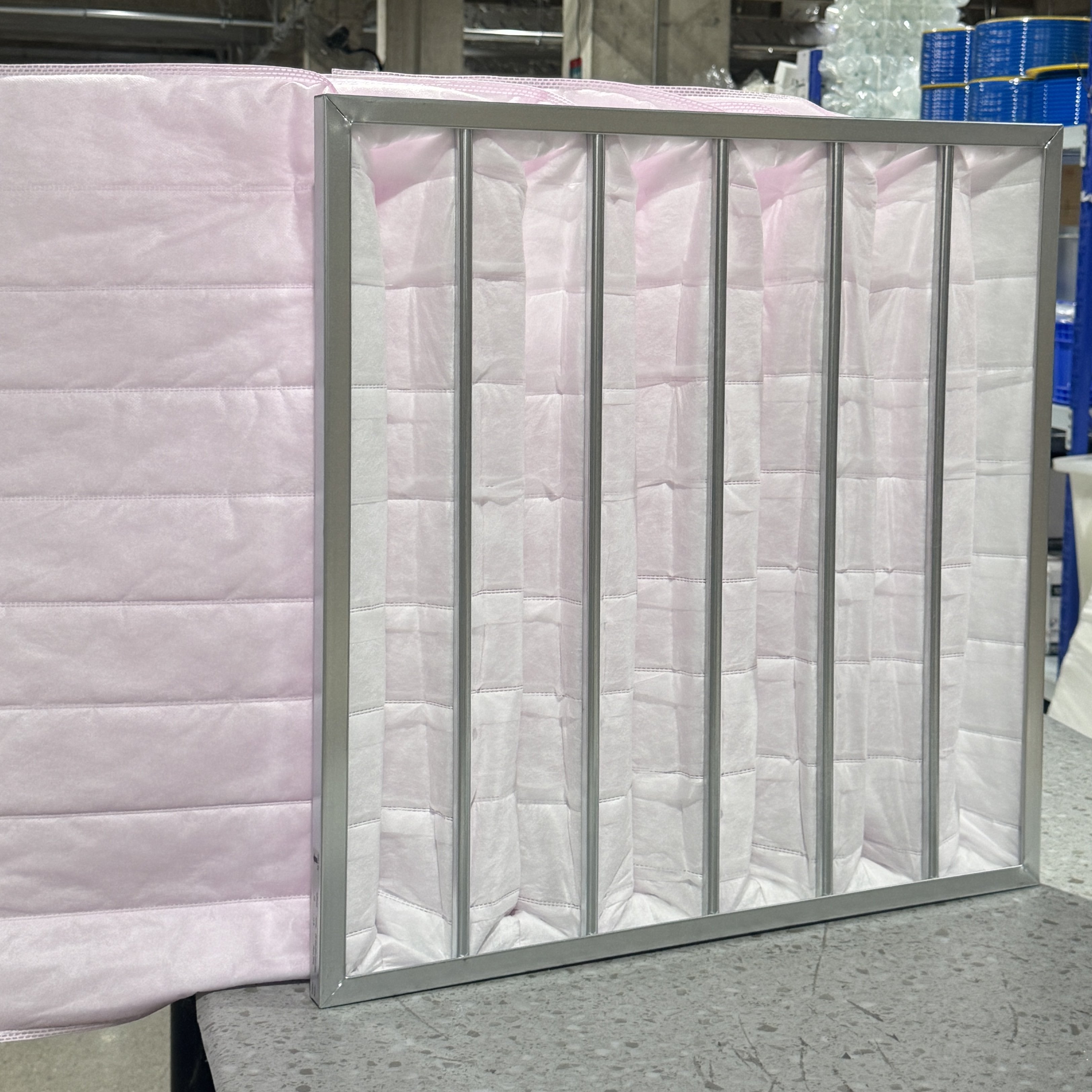 China Manufacture Non-woven Synthetic Fiber Bag Pocket Air Filter for Industrial Commercial Building Ventilation System