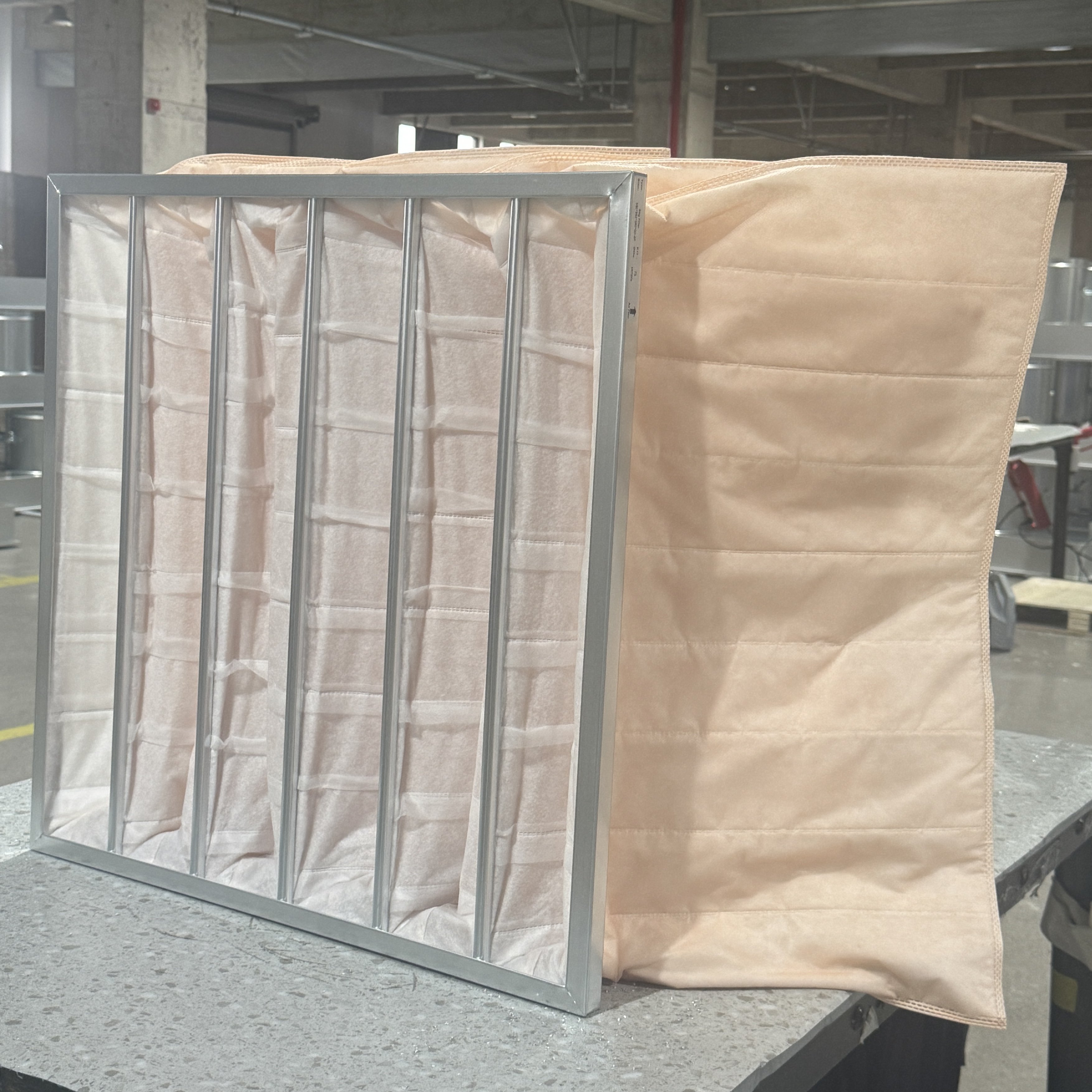 China Manufacture Non-woven Synthetic Fiber Bag Pocket Air Filter for Industrial Commercial Building Ventilation System
