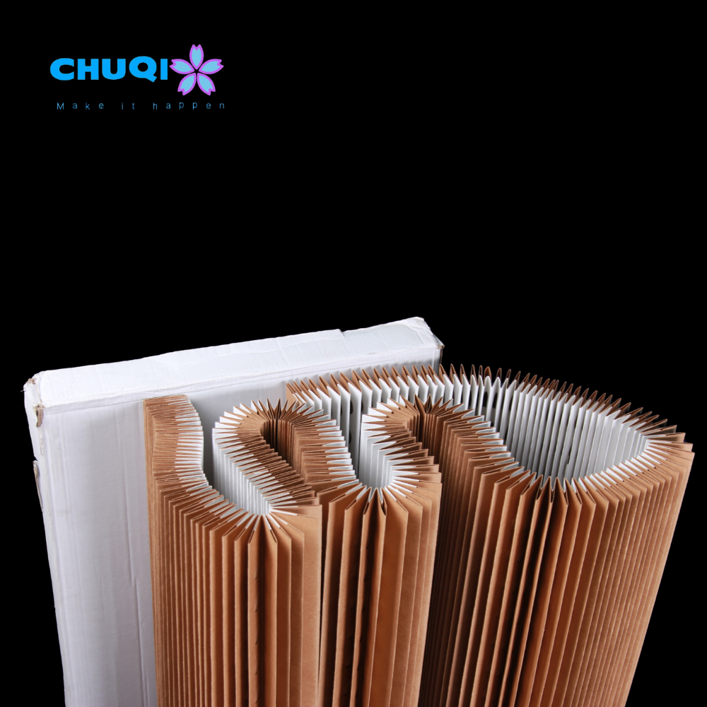 Factory Wholesale V-Type Pleated Cardboard Air Filter Paper New Panel Filter Carbon Media Paint Stop Filter Paper