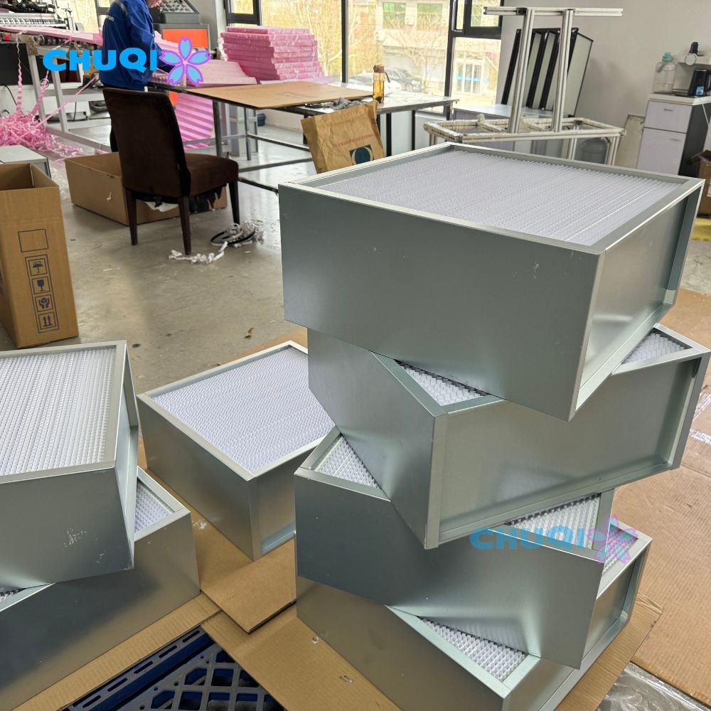 Best Price ULPA H11 H12 H14 U15 Cleanrooms air Paper Particle Filter Glass Fiber Mini Pleat or Deep Pleated HEPA air Filter