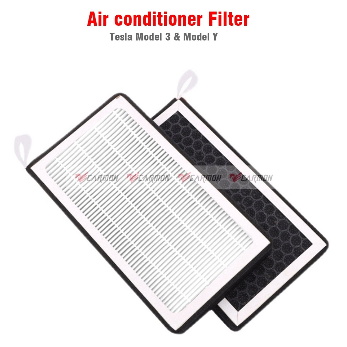 For Tesla Model 3/Y HEPA Air Filter Accessories Replacement Air Intake Filter with Activated Carbon