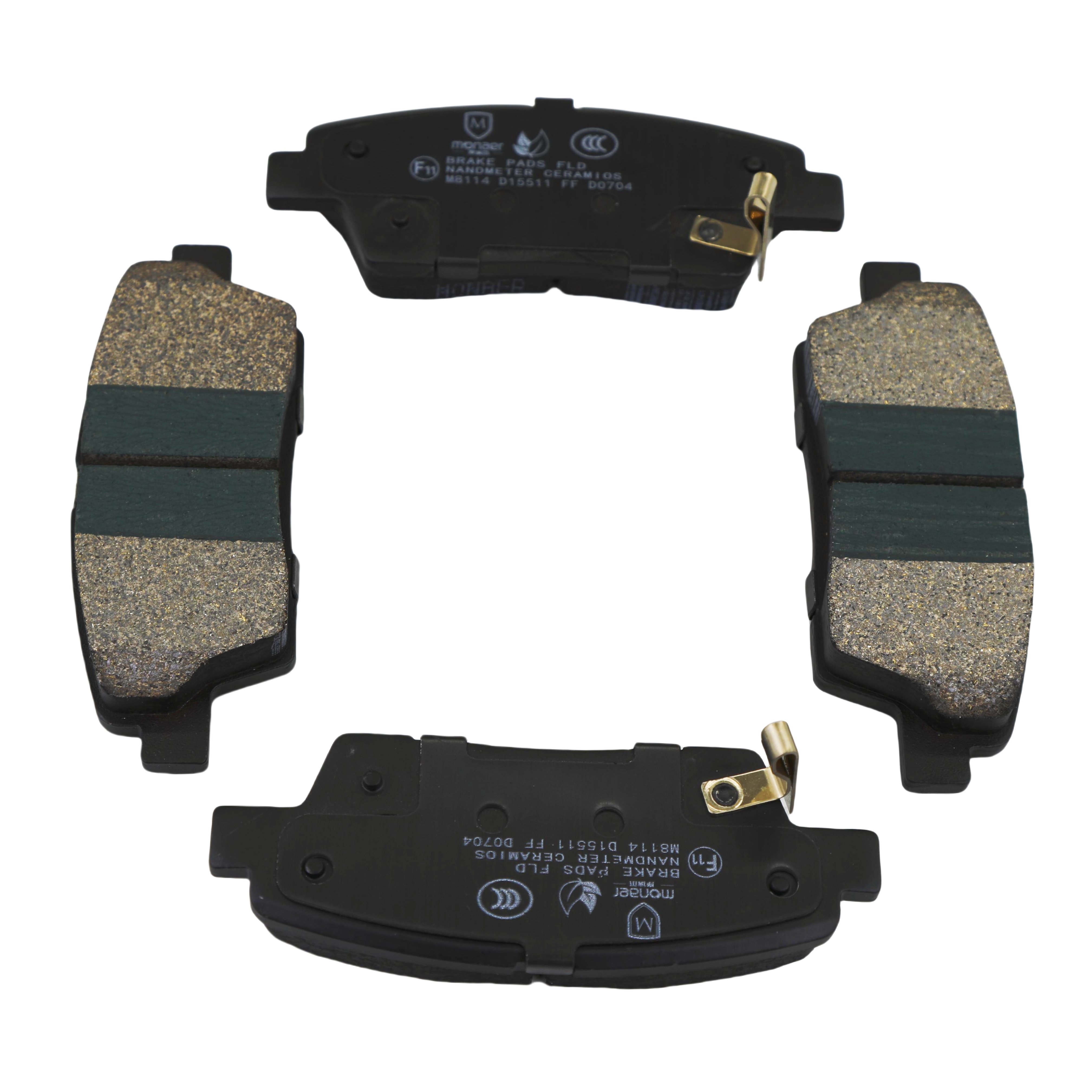 Monaer Brake Pads D1551 Ceramic Front Disc Brake Pad for Hyundai/Kia