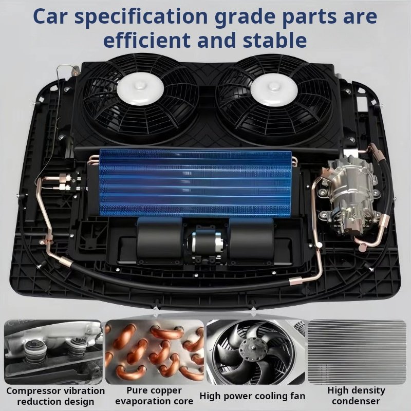 Integrated Electric Air Conditioner for Car Parking Universal 12/24V New Energy Battery Power System 1 PC Ac Parking Cooler