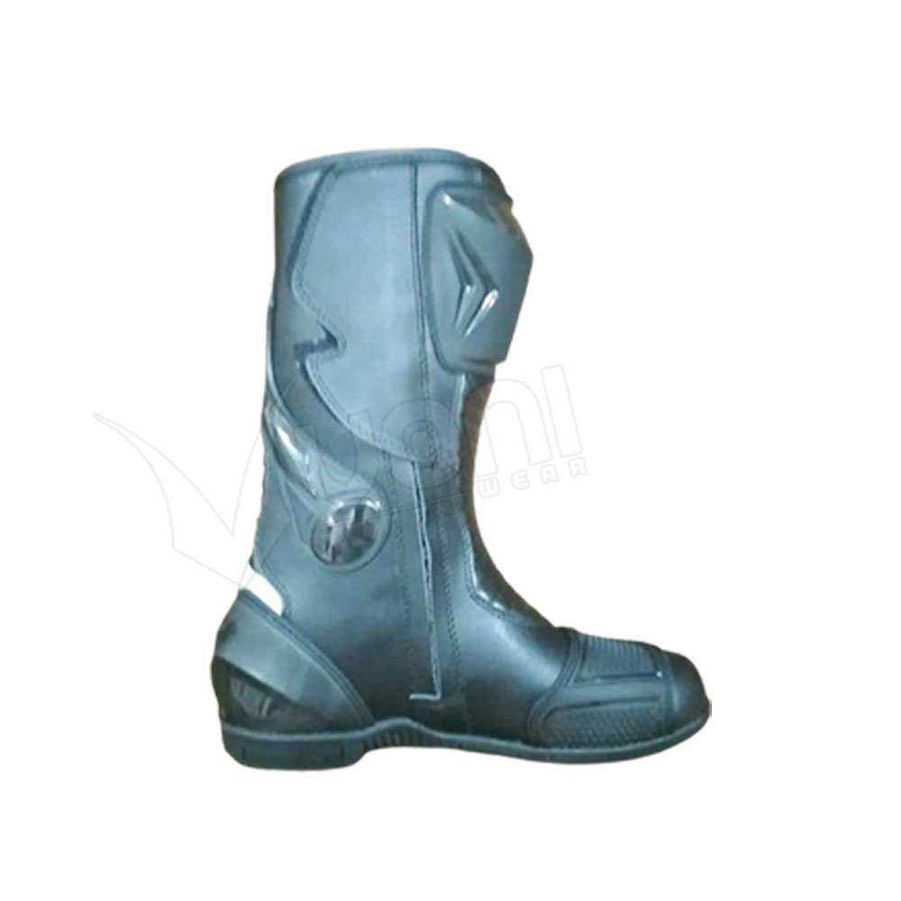 Low Price New Men Motorcycle Biker Racing Leather Boots Cowhide Leather Motorbike Shoes
