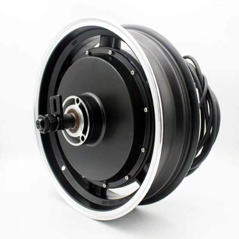 YUMA MOTOR 14 "3000W Hollowed Out Enhanced Disc Brake Dual Hall Branch Motor Suitable for Electric Motorcycles