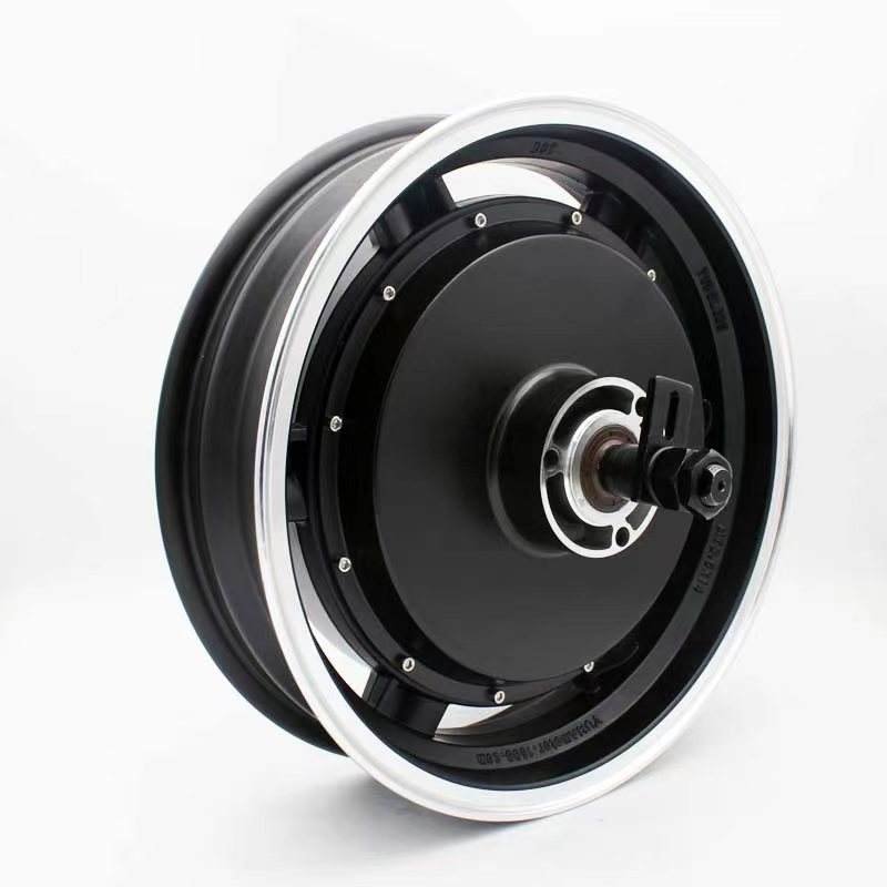 YUMA MOTOR 14 "3000W Hollowed Out Enhanced Disc Brake Dual Hall Branch Motor Suitable for Electric Motorcycles