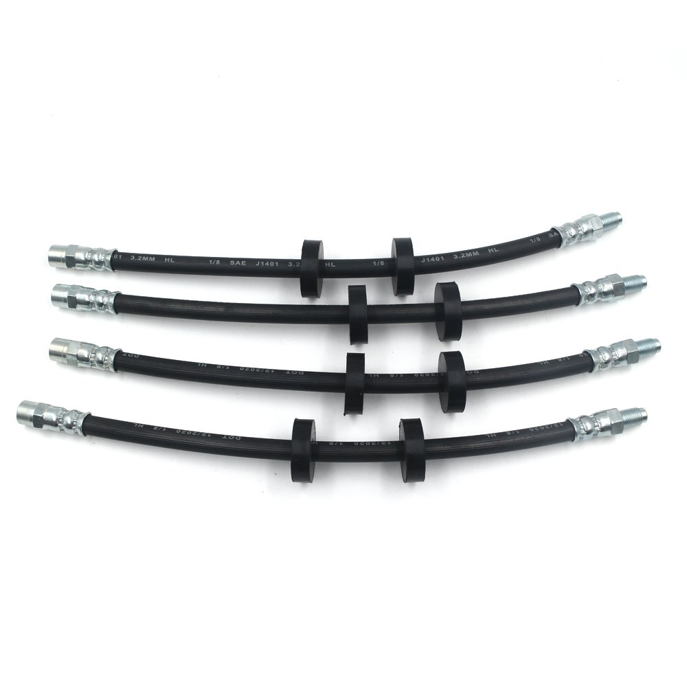 DOT Fmvss106 High-Pressure Brake System Auto Parts Flexible Hydraulic Rubber Brake Fuel Pipe Hose for Front & Rear Car