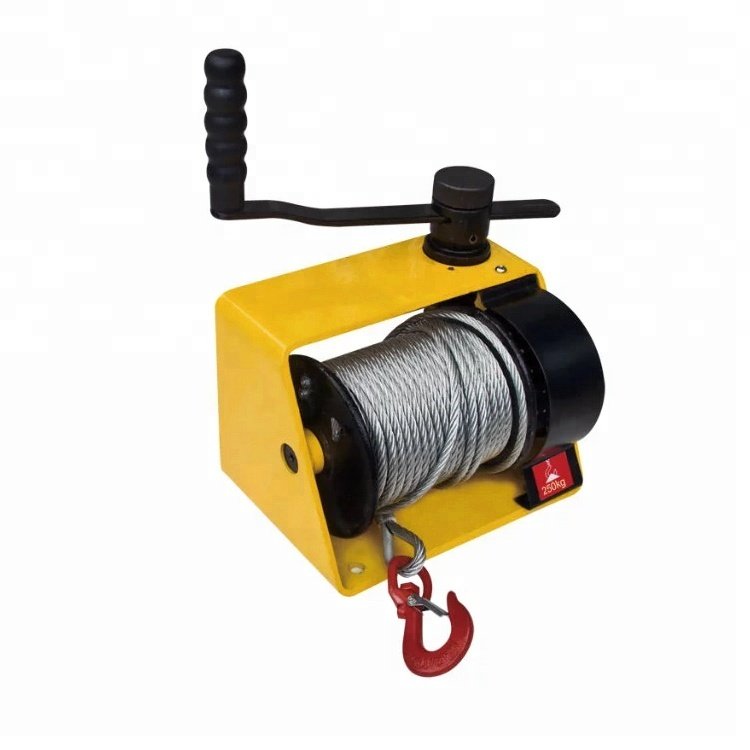 Manual Brake Winch 1200lbs Heavy Duty Lifting Winch Manual Hand Winch with Cable 3000kg