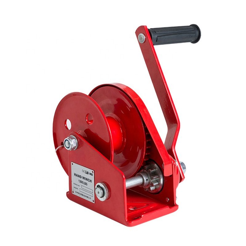 Manual Brake Winch 1200lbs Heavy Duty Lifting Winch Manual Hand Winch with Cable 3000kg