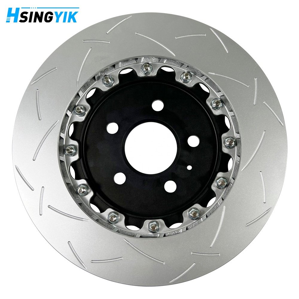 Hsingyik 80A615601C 8W0615601K Slotted Rear Brake Disc for Audi Q5 Q7 A8 A6 330 Mm Porsche Macan 95B615601A