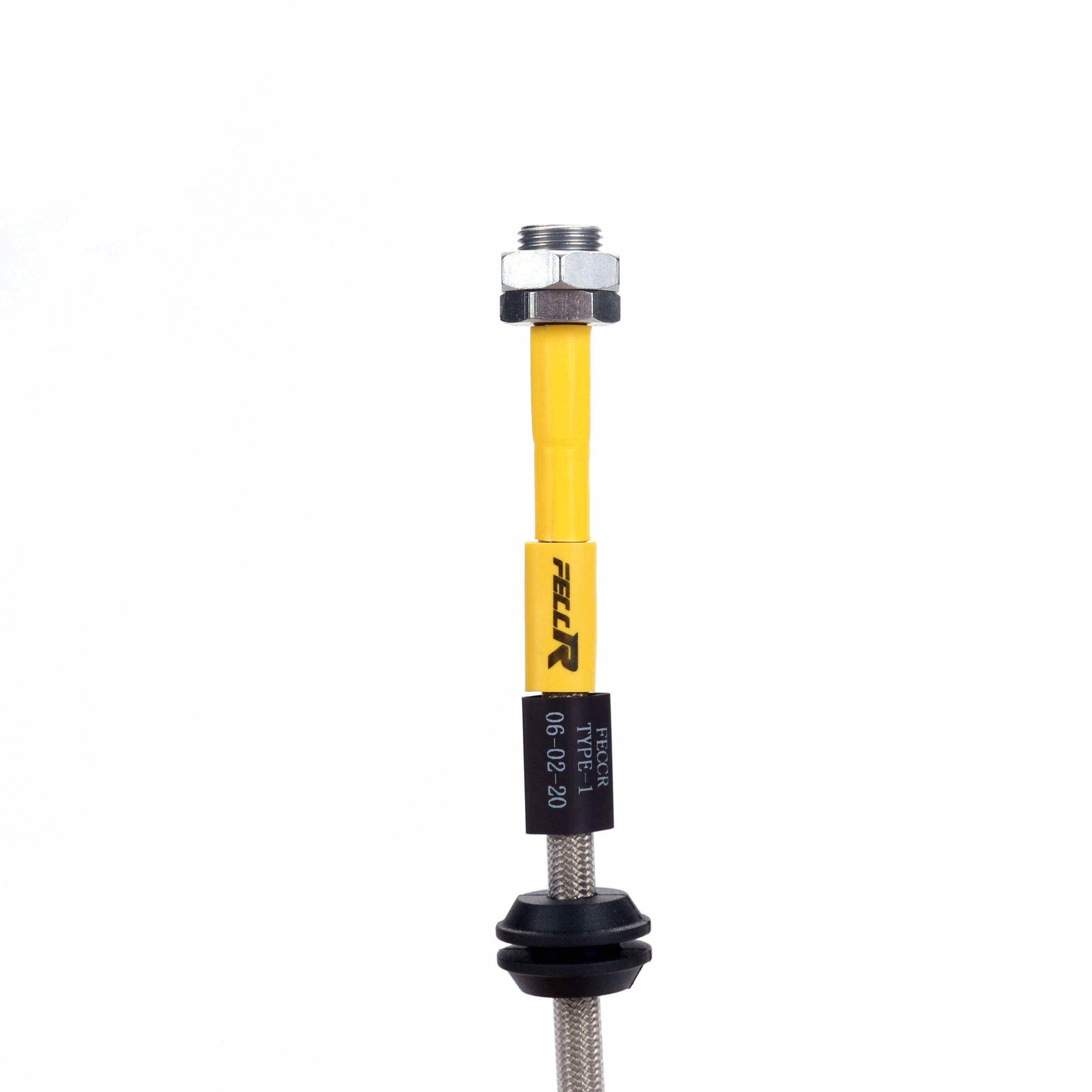 FECCR Factory Outlet Oil Cooler Hose Gas Fuel Line Racing Silver Braided Stainless Steel Hydraulic Brake Hose