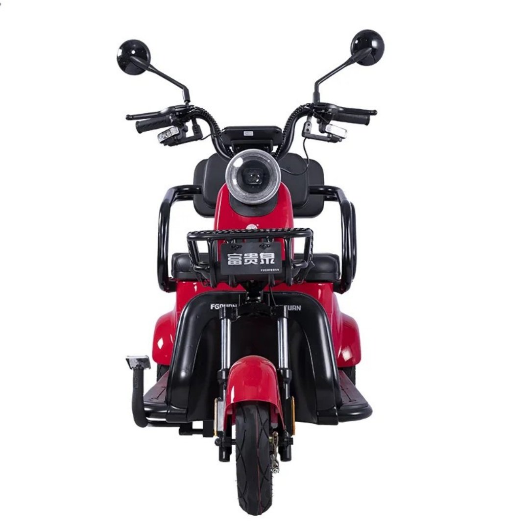 60V 500W Electric Adult Tricycle Open Body Freight and Passenger Tricycle