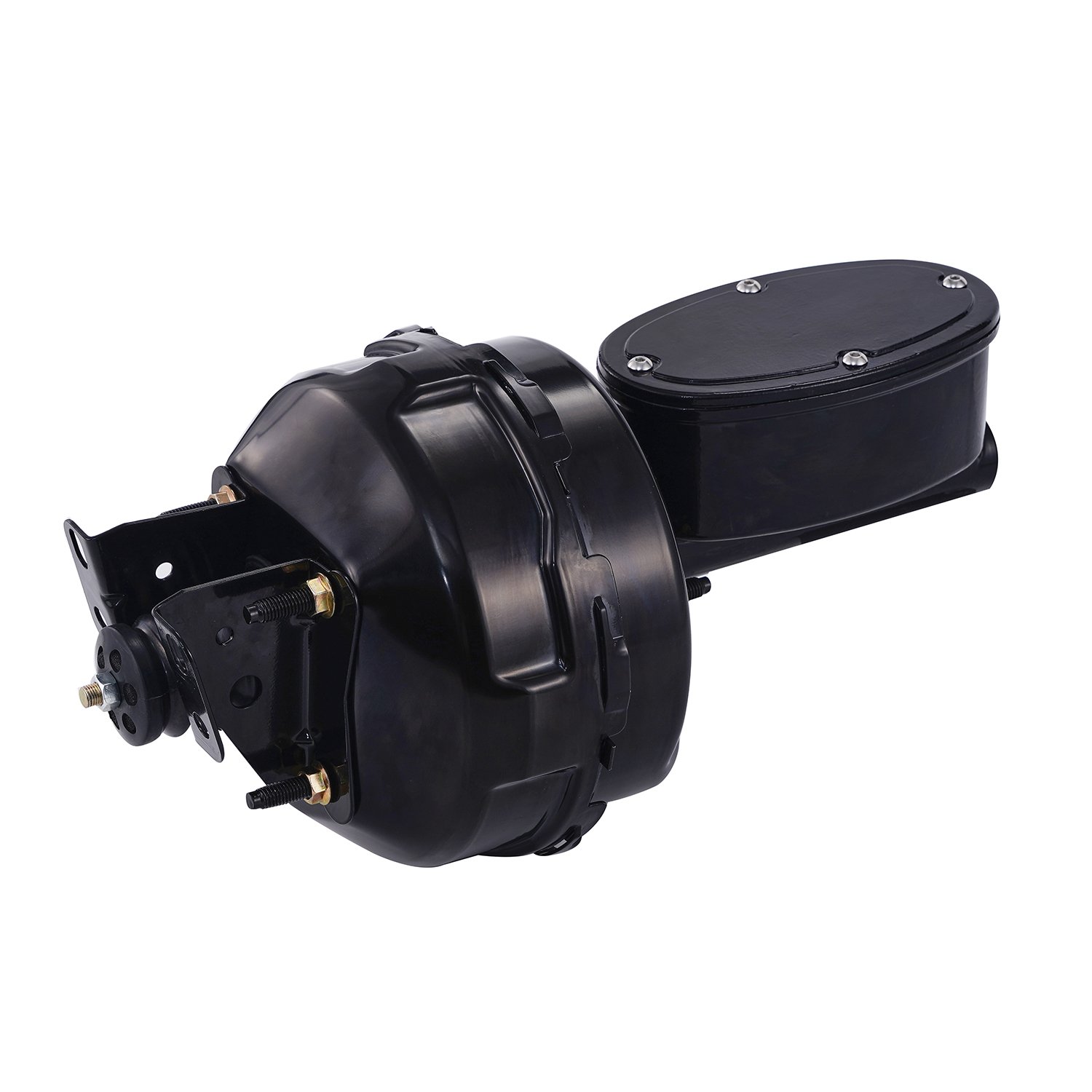 Black 9 inch Dual Power Brake Booster Kit for 1964-72 Chevy Buick Oldsmobile Pontiac Street Rod Master Cylinder