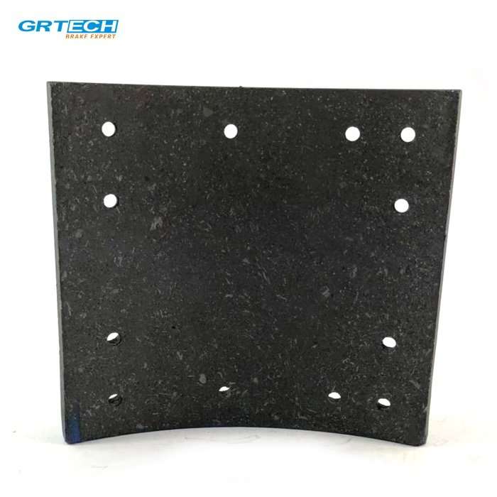 WVA 19037 Premium Quality Non-asbestos Truck Brake Parts Brake Shoe Lining for Renault