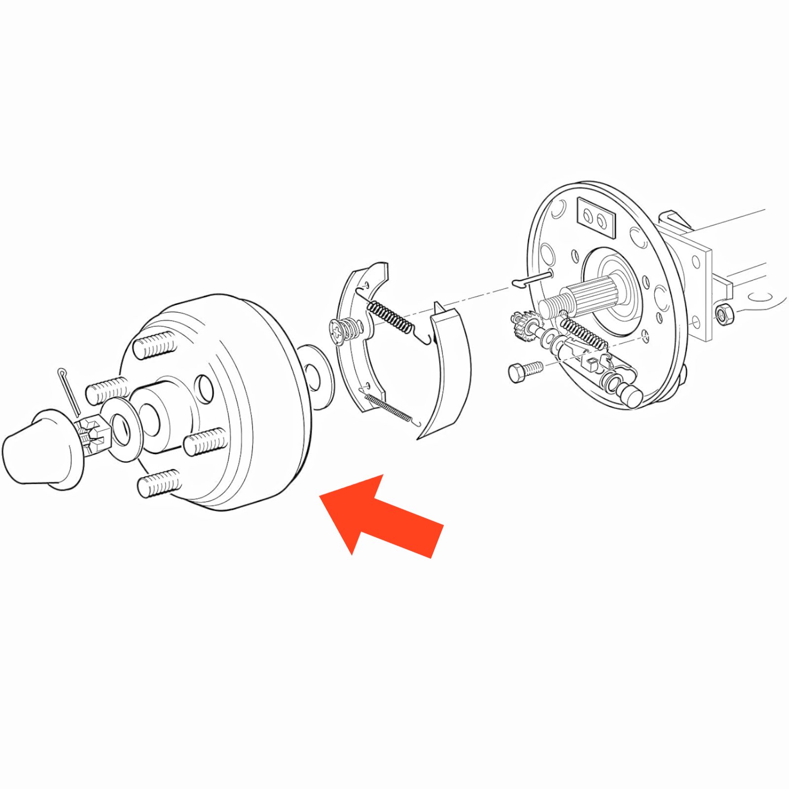 Electric Golf Cart Rear Brake Drum for EZGO TXT 1982-up Rear Brake Drums 19186-G1