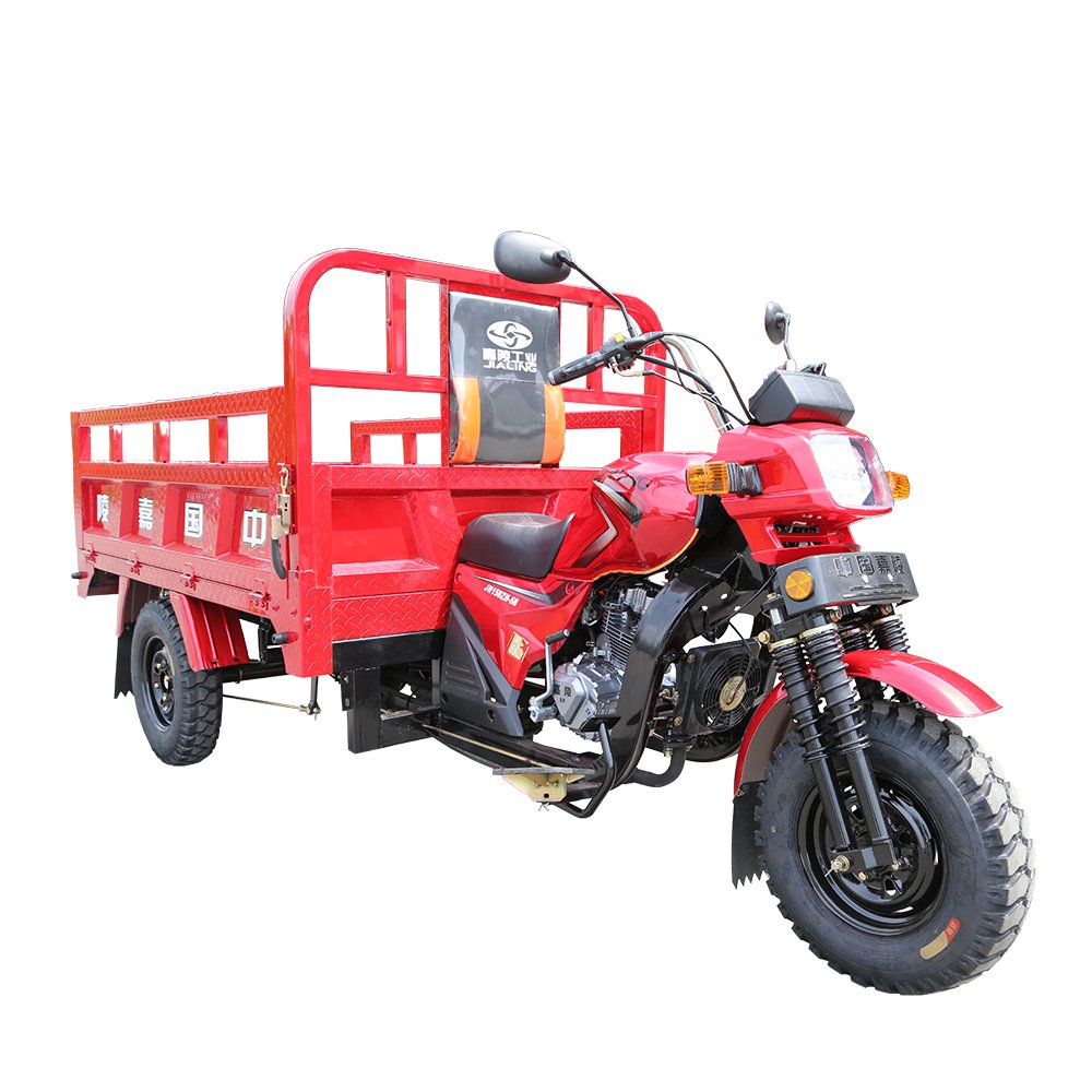 JIALING 2025 New Electric Motorcycle Three Colors Cargo Tricycle 5L Fuel Tank Volume 200CC Front Brake and Rear Are Drum