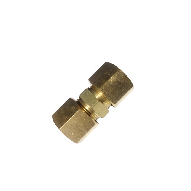Wholesale Hot Customized Tube Hose Adapter Compression Brass Pipe Fitting Connector