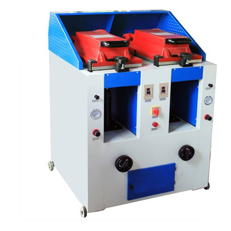Hot Cover Type Pneumatic Manual Hand Shoes EVA Sole Attaching Press Machine for Sports Shoe Making