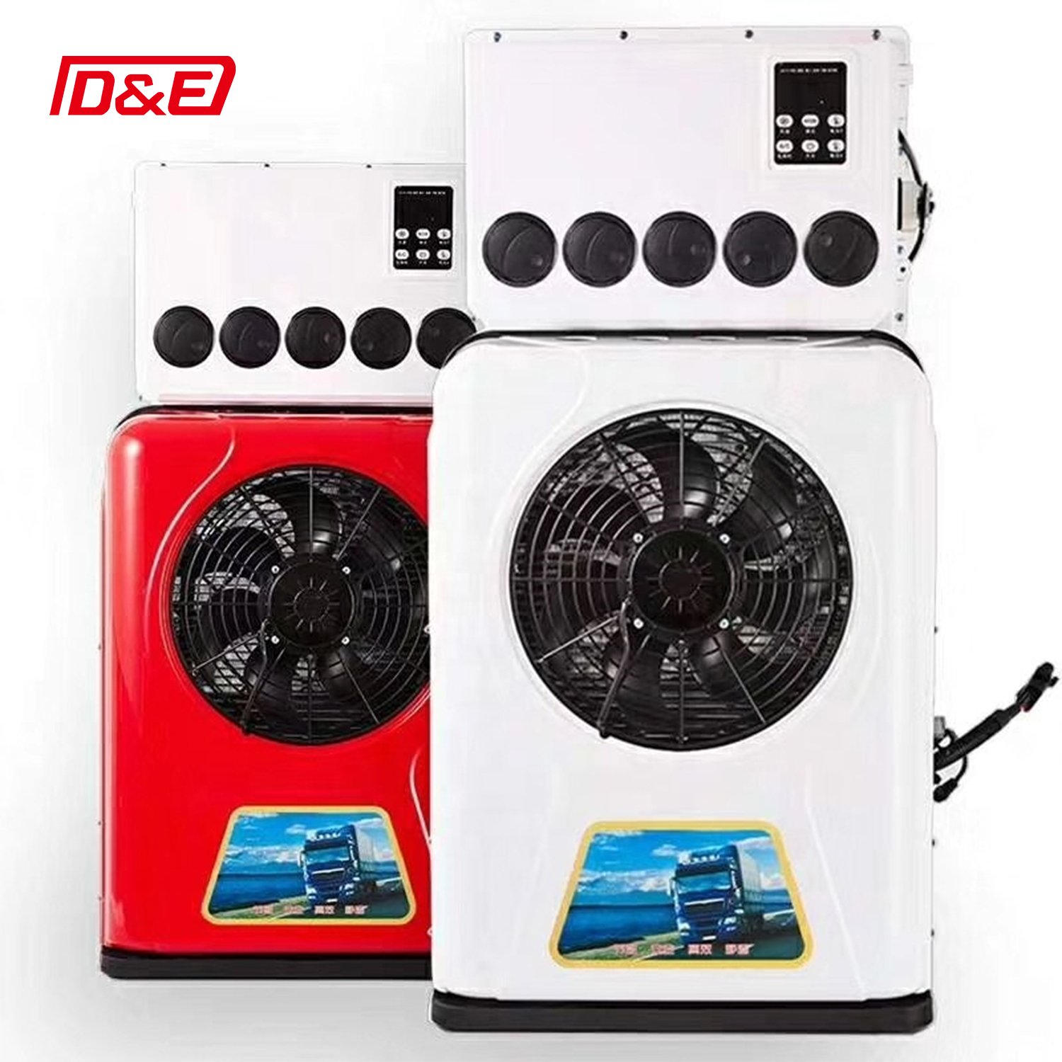 High Quality Battery Powered 12V 24V Parking air Conditioner Tractor Cab Truck Sleeper Electric Parking Cooler for Truck