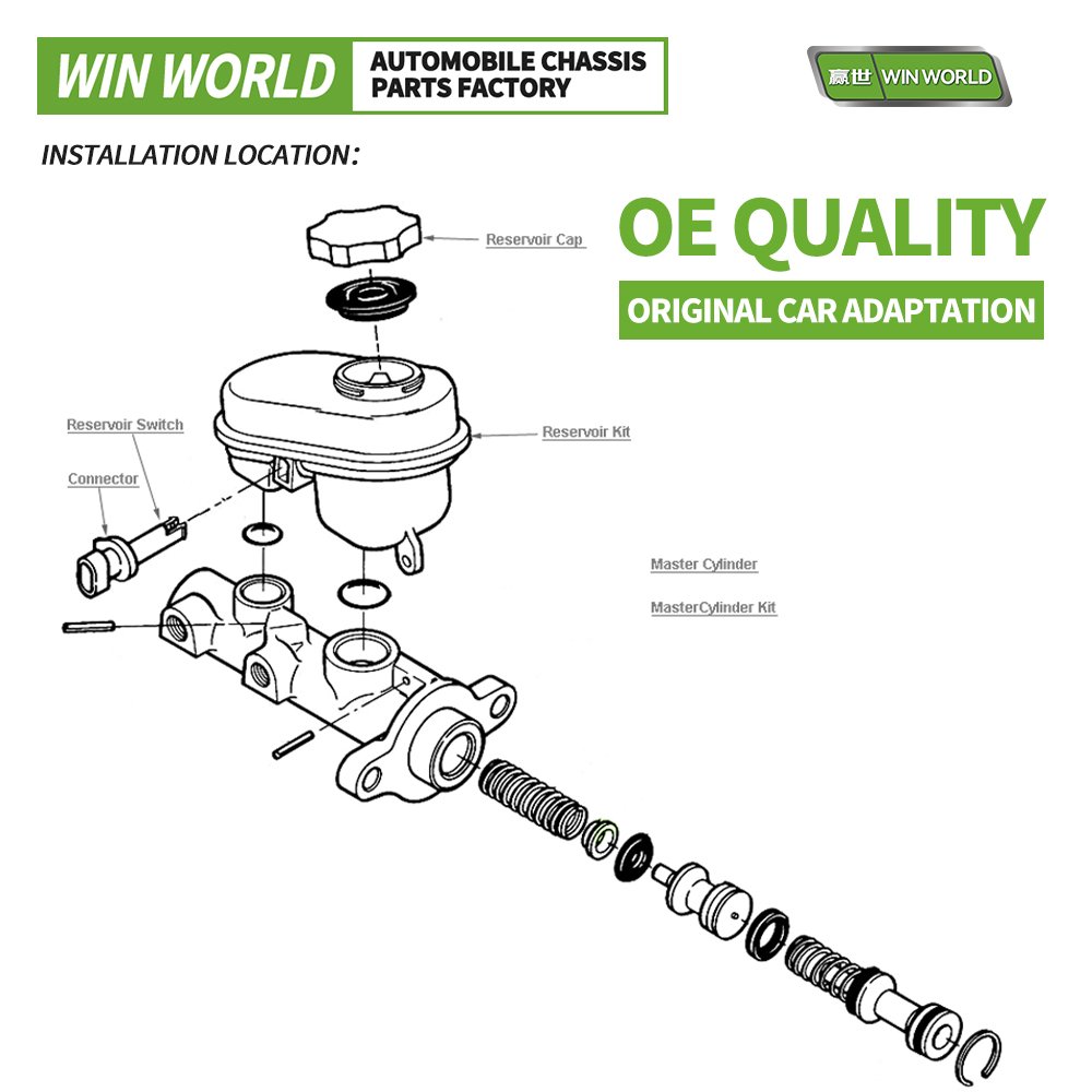 WinWorld New Trend Durable Master Cylinder Replacement Auto Repair for Toyota Cars