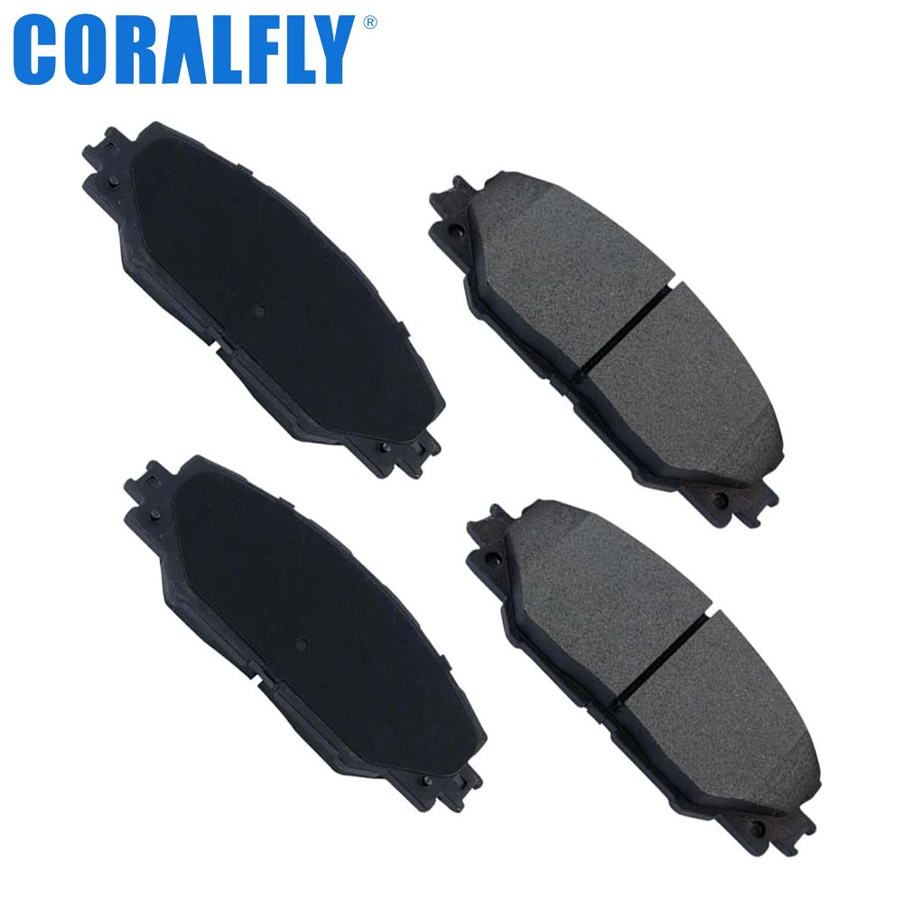 Coralfly Genuine Quality Semi Metallic Ceramic Auto Brake Pads for Honda Accord Fit Civic BRV CRV Jazz City Odyssey