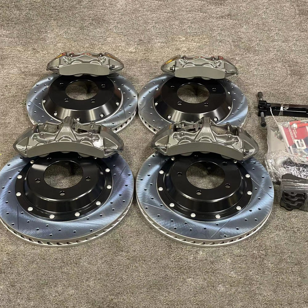 4 6 8 Pot Calipers Cover Set Upgraded Auto Brake Systems Big Brake Rotors Discs Kit for Audi S6 C7 S8 A6 C8 Rs7 S4 B85