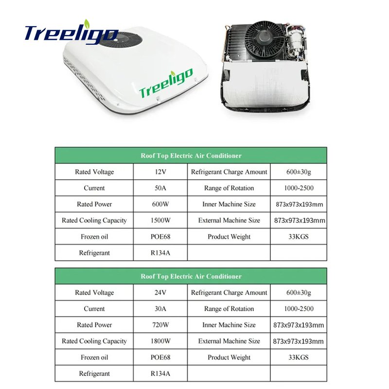 New Arrivals 24V 12 Volt Rooftop Dc 12v Electric Van Truck Caravan Motorhome Parking Air Conditioner