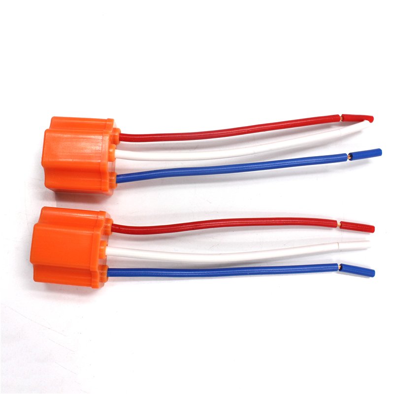 Led Bulb Ceramic Holder Car Headlight H4 Ceramic Holder Plug Socket Adapter Led Fog Light H4 Connector Harness