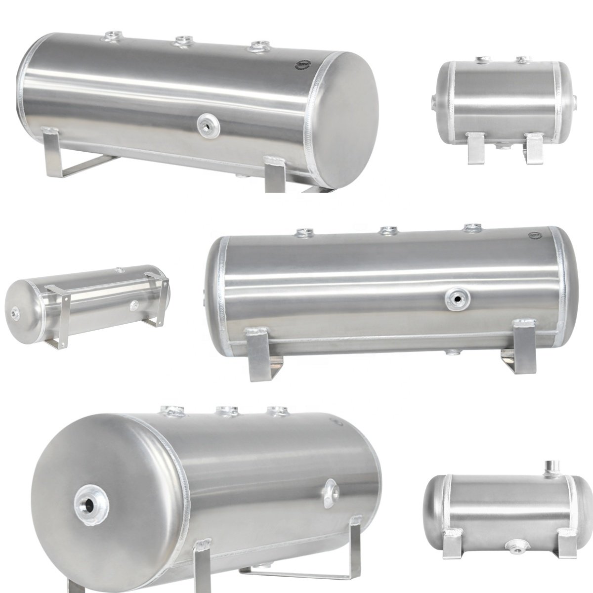 Brake air tank Manufacture 80l Horizontal air Reservoir tank Aluminum 150PSI/200PSI Freight Liner Truck Parts&accessories