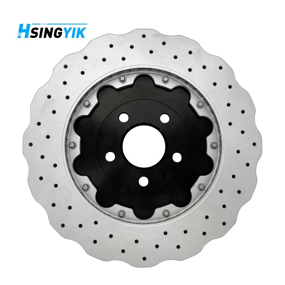 HSINGYIK Brake Systems Black Hat Disk With Screw Rear Brake Disc for AUDI A7 RS6 RS7 356*22mm 4G8615601