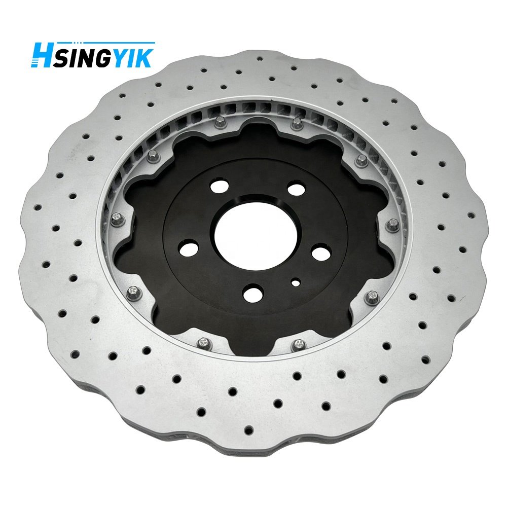 HSINGYIK Brake Systems Black Hat Disk With Screw Rear Brake Disc for AUDI A7 RS6 RS7 356*22mm 4G8615601