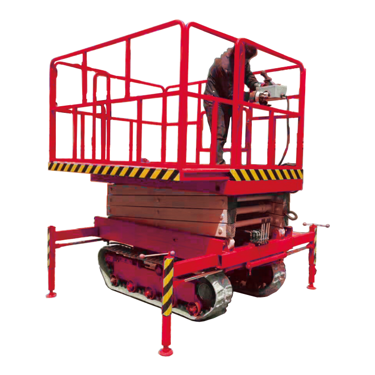 Used Construction Farm Applicable 300kg Load Capacity Electric Diesel Man 3m Tracked Crawler Scissor Aluminum Alloy Steel Tracks