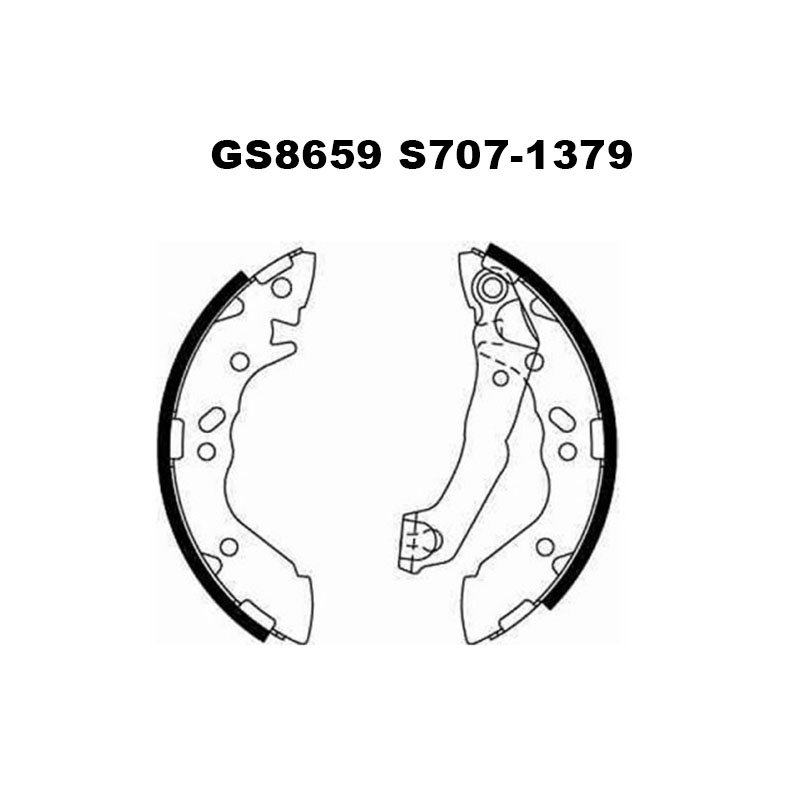 FSB586 LS1807 S707-1379 GS8659 Brake Shoe Set for HYUNDAI Getz 1.3 1.6 Matrix
