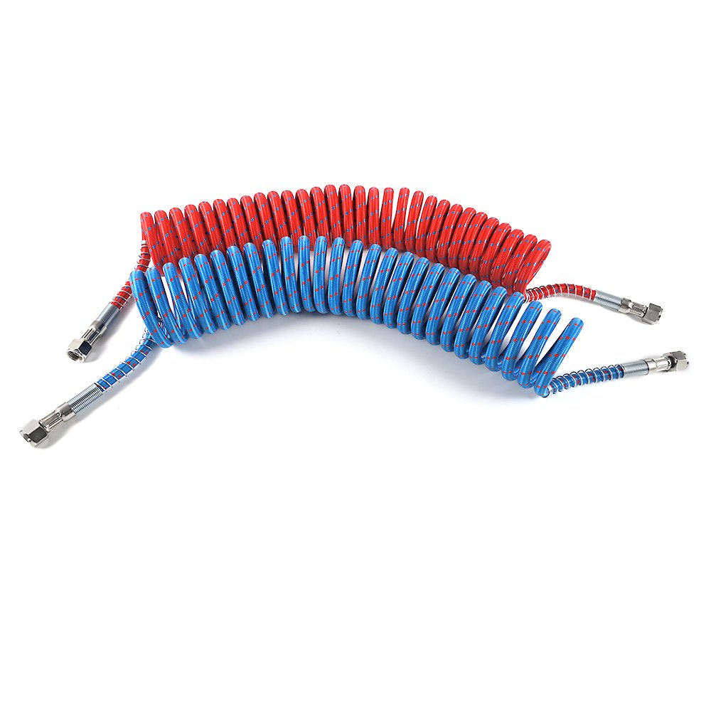 High Quality Pneumatic Air Pipe Helical Tube Set Flexible Spiral Truck Trailer Air Brake Coil Hose